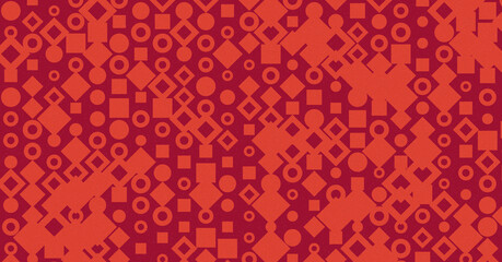 Abstract Color Halftone Dots generative art background illustration