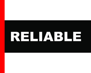 BLACK BACTOR BANNER RELIABLE