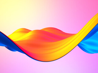 Colorful Liquid metallic wavy background