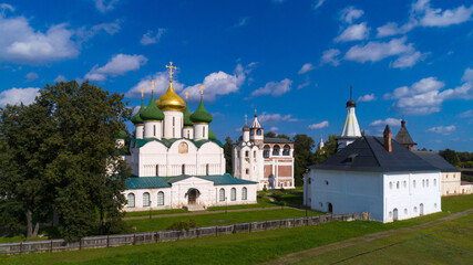Fototapeta na wymiar Gold ring of Russia. The main attractions of the Spaso-Evfimiev Monastery in Suzdal.