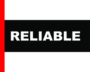 BLACK BACTOR BANNER RELIABLE