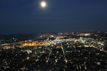 Boston at night