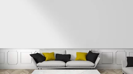 Foto op Canvas pièce d'appartement vide avec quelques meubles © Fox_Dsign