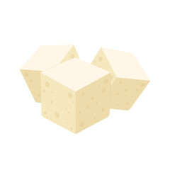 Tofu vector. free space for text. wallpaper. Tofu on white background.