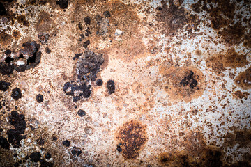 texture of orange rusty wall. metal corrosion, old cracked surface. background for your design....