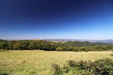 mountain landscape with blue sky
