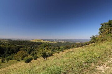 Naklejka premium mountain landscape with blue sky