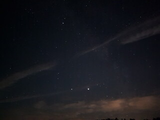 Fototapeta na wymiar starry night sky with stars