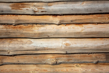 Wooden boards on the fence as an abstract