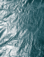 Crumpled foil as an abstract background.