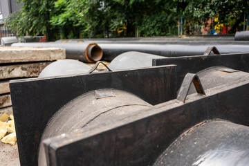 Insulated water pipes, underground sewerage infrastructure renovation.