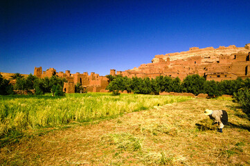 Kasbahs de Aït Benhaddou (S.XVI). Cordillera del Atlas. Marruecos. Magreb. Africa.