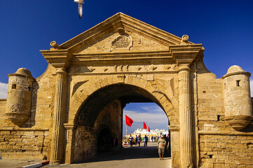 Puerta de la marina(1796), Squala del puerto.Essaouira (mogador). Costa Atlantica. Marruecos....
