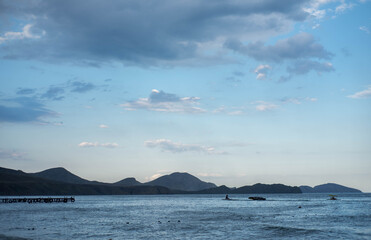 clouds over the sea