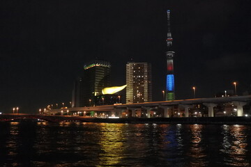 Naklejka premium 隅田川の夜景