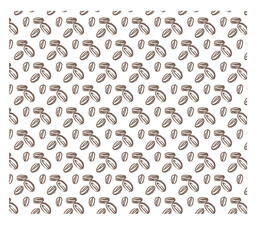 seamless pattern coffee beans