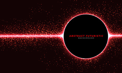 Background image with Red light flares. Vector illustration.