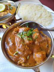 plat indien : Agneau sauce Vindalou