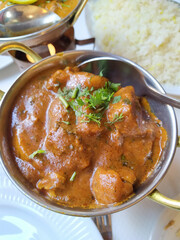 plat indien : Agneau sauce Vindalou