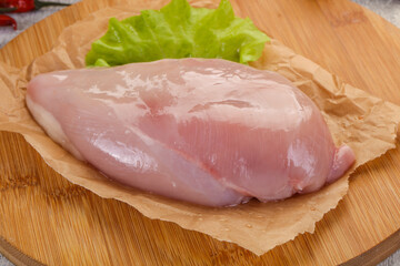 Raw chicken breast