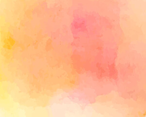 水彩の背景／空／にじみ／ぼかし／絵の具／フレーム／テクスチャ／オレンジ／黄色／ピンク／赤