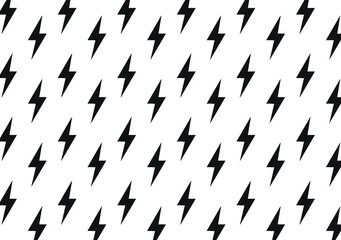 Black flash vector pattern. Flash pattern.  Bolt pattern. Lightning pattern. 