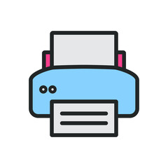 illustration of printer