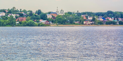Gold ring of Russia. The ancient Russian city of Kostroma on the banks of the Volga River