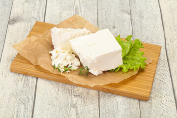 Greek traditional Feta soft cheese