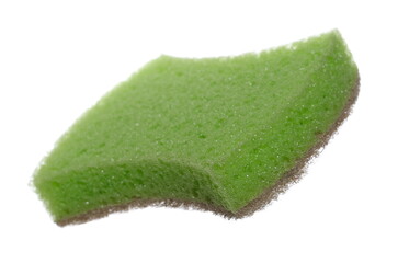 Organic natural fiber sponge isolated on white background with clipping path