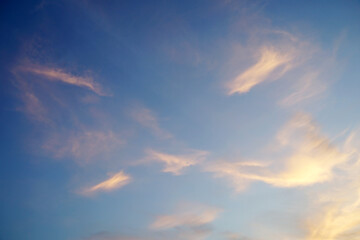 Naklejka na ściany i meble Morning sky and the clouds for Background. 