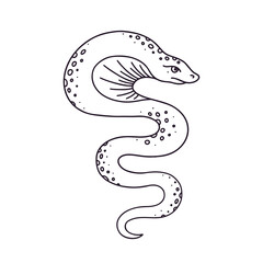 Angry cobra. Mystical vector illustration for Halloween.