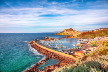Picturesque view of Medieval town of Castelsardo