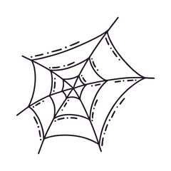Fototapeta premium Spider web. Mystical vector illustration for Halloween.