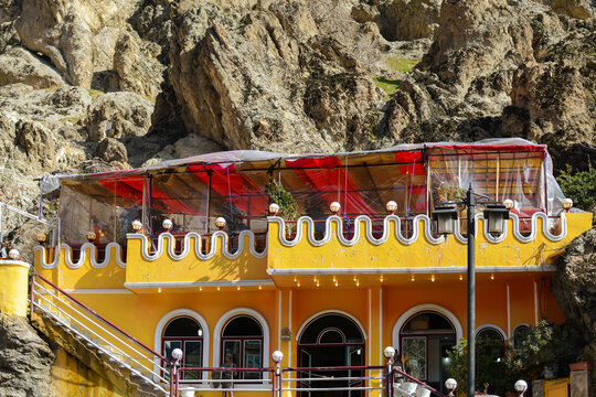 A mountain restaurant in Darband recreation area, Tehran, Iran