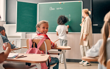 Children at school