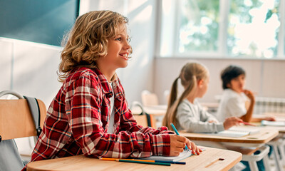Children at school