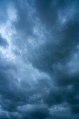 Dark thunderstorm clouds
