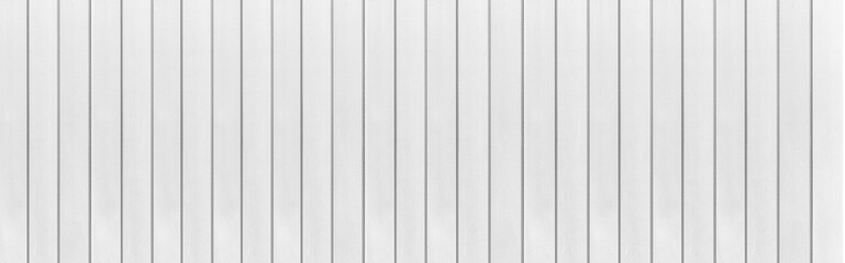 Fototapeta premium Panorama of White Corrugated metal background and texture surface or galvanize steel