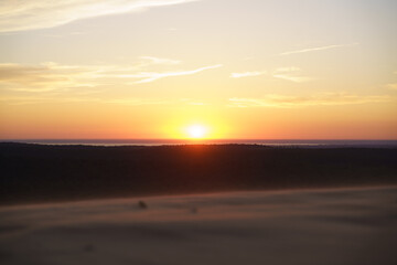 Fototapeta na wymiar Sunrise in Dune du Pyla