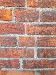 red brick wall