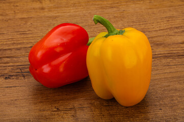 Ripe sweet Bulgarian bell pepper
