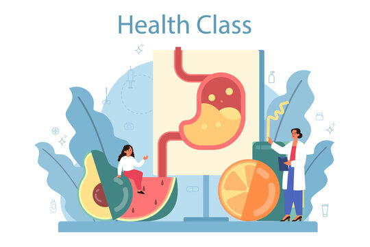 Healthy Lifestyle Class. Idea Of Medicine And Healthcare Education.