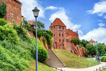 Elbe Gate with view to the old town of Tangermünde