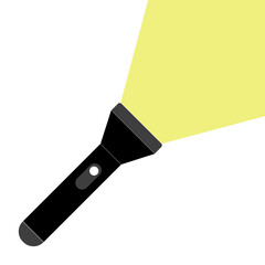 vector image of flashlight on white background