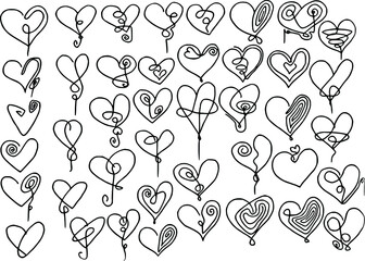 vector cartoon heart shape background design