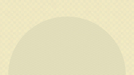 市松模様。円の中は青海波模様。金の背景。日本の伝統模様。
Checkered pattern. Gold background. Japanese traditional pattern.