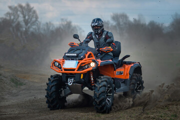 Autumn UTV, ATV & offroad dusty driving © Antonio