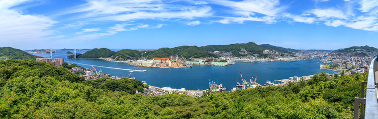Fototapeta na wymiar 長崎の風景　パノラマ