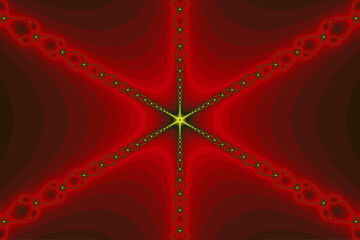 Star fractal red